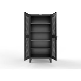 ED Cabinet w/SecuRam SafeLogic Basic Lock, 12 Ga. 36"W x 24"D x 78"H, Black