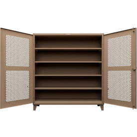 Extreme Duty Cabinet with Ventilated Doors, 4 Shelves, 78"W x 24"D x 78"H, Beige
