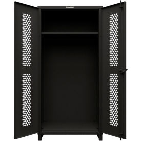 HD Stationary Ventilated Cabinet, w/ Hanger Rod, 1 Shelf, 36"W x 24"D x 78"H