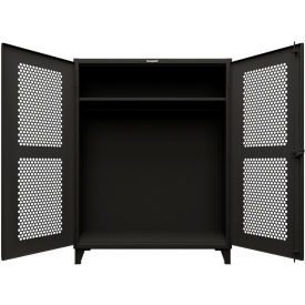 HD Stationary Ventilated Cabinet w/1 Shelves, 60"W x 24"D x 78"H, Black