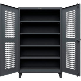 HD Stationary Ventilated Cabinet, 48"W x 24"D x 78"H, Dark Gray