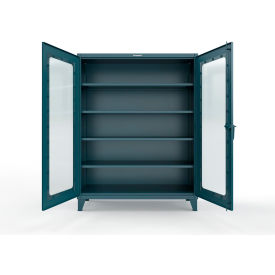 Clearview Cabinet w/ CompX Regulator Lock, 60"W x 24"D x 78"H, Blue