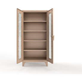 Cabinet with Regulator Lock, 36"W x 24"D x 78"H, Beige
