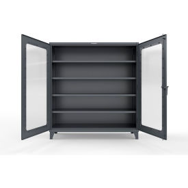 Clearview Cabinet, 72"W x 24"D x 78"H, Dark Gray