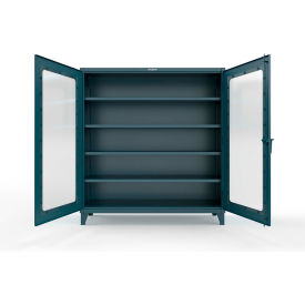Clearview Cabinet with 4 Shelves, 72"W x 24"D x 78"H, Blue