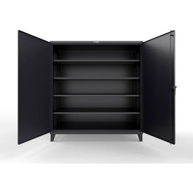 HD Steel Storage Cabinet with 4 Extra Deep Shelves, 72"W x 36"D x 78"H, Black
