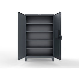 Extreme Duty Cabinet Secured by Electronic Lock, 48"W x 24"D x 78"H, Dark Gray