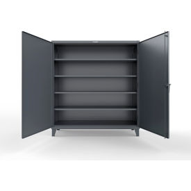 HD Steel Storage Cabinet with ProLogic L22 Lock, 72"W x 24"D x 78"H, Dark Gray