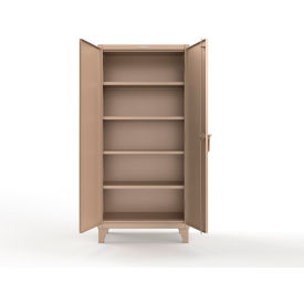 Extreme Duty Cabinet with SecuRam ScanLogic Smart Lock, 36"W x 20"D x 78"H, Beige