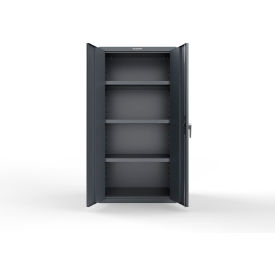 Heavy-Duty Cabinet w/SecuRam ScanLogic Basic Lock, 36"W x 24"D x 72"H, Dark Gray