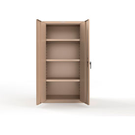 Heavy-Duty Cabinet with SecuRam ScanLogic Basic Lock, 36"W x 24"D x 72"H, Beige