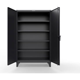 Extreme Duty Cabinet with SecuRam SafeLogic Basic Lock, 48"W x 24"D x 78"H, Black