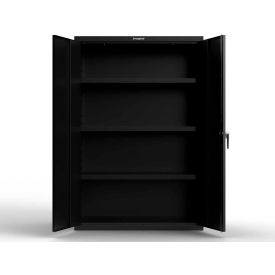 Heavy Duty Cabinet with SecuRam ScanLogic Basic Lock, 48"W x 24"D x 75"H, Black