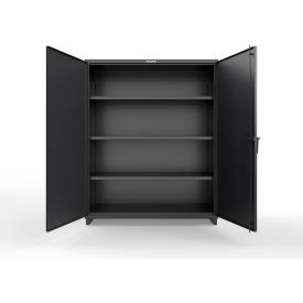 Extra Heavy Duty Steel Storage Cabinet w/Smart Lock, 60"W x 24"D x 75"H, Black