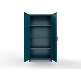 Extra Heavy Duty Cabinet w/SecuRam SafeLogic Basic Lock, 36"W x 24"D x 75"H, Blue