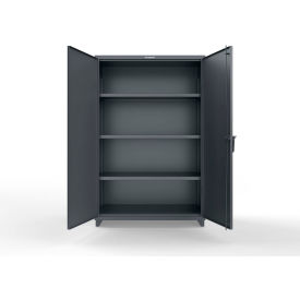 Extra Heavy Duty Cabinet w/SecuRam SafeLogic Basic Lock, 48"W x 24"D x 75"H, Gray