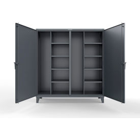 Heavy Duty Closet Storage Cabinet, 72" W x 24" D x 66" H, Dark Gray