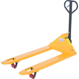 Economy Pallet Truck Hand and Foot Release, 4400 lb. Cap, 27"W x 48"L Forks