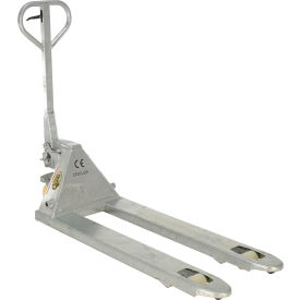 Pallet Truck, Galvanized Steel, 5500 lb. Capacity, 20"W x 48"L Forks
