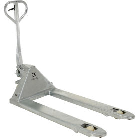 Pallet Truck, Galvanized Steel, 5500 lb. Capacity, 27"W x 48"L Forks