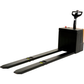 Steel Electric Pallet Truck with Batteries, 4500 lb Capacity, 27"W x 96"L Forks