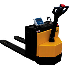 Electric Pallet Truck w/ AGM Batteries & Scale, 4500 lb. Cap., 27"W x 48"L Forks