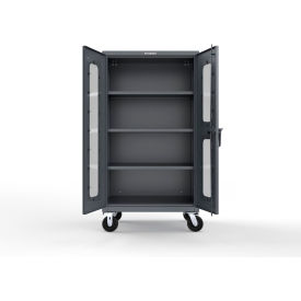 Extra HD Clearview Mobile Medical Cabinet w/Cylinder Lock, 36"W x 24"D x 68"H
