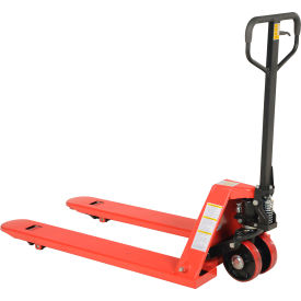 Steel Heavy Duty Side Winder Pallet Truck, 3000 lb Cap, 27"W x 48"L Forks