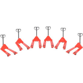 Pallet Truck, 5500 lb Capacity, 27"W x 48"L Forks, 6 Pack