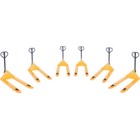 Steel Economy Pallet Truck, 4400 lb Cap, 27"W x 48"L Forks, 6 Pack