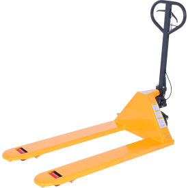 Steel Pallet Truck with Brake, 5500 lb Capacity, 27"W x 48"L Forks