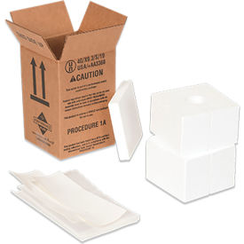 Container-Perf. & Foam Shipper For Single 8 oz. Bottle, 6-1/4"L x 9-7/8"W, Brown