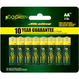 AA Alkaline Batteries, 1.5V, Pack of 24