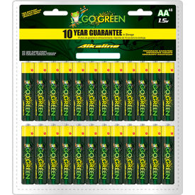 AA Alkaline Batteries, 1.5V, Pack of 48