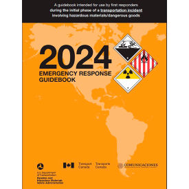2024 Emergency Response Guidebook (ERG), Standard Bound, Full Size, Orange/Black