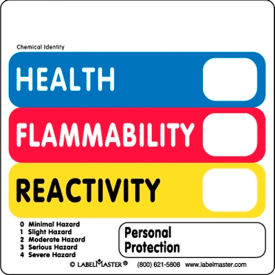 Standard Hazcom THIS Label, 4"W x 4"L, Vinyl, Roll of 500