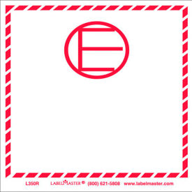 Dangerous Goods in Excepted Quantities Paper Label, Red/White, Roll of 500