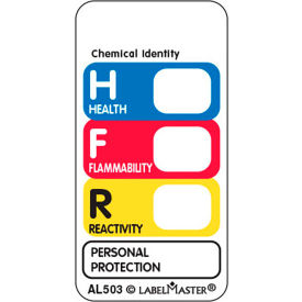 Standard Hazcom THIS Label, 1"W x 2"L, Paper, Roll of 500