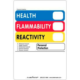 Standard Hazcom THIS Label, 4"W x 6"L, Paper, Roll of 500