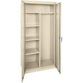 Classic All-Welded Combination Storage Cabinet, 36"W x 18"D x 72"H, Putty