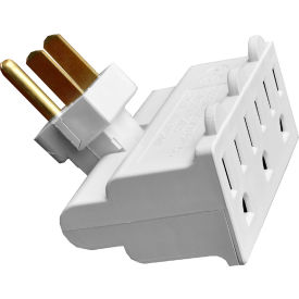 3-Outlet Swivel Tap, White