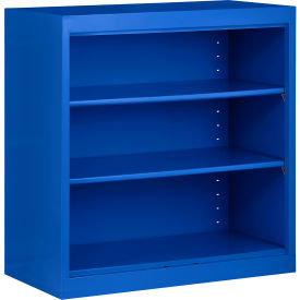 All-Welded Stationary Bookcase, 36"W x 18"D x 36"H, Blue