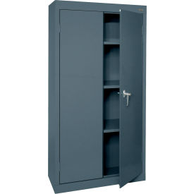 Value Line Light Duty Storage Cabinet, 24 Gauge, 30"W x 18"D x 66"H, Charcoal