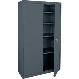 Value Line Light Duty Storage Cabinet, 24 Gauge, 36"W x 18"D x 72"H, Charcoal
