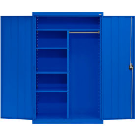 Elite All-Welded Combination Storage Cabinet, 46"W x 24"D x 72"H, Blue