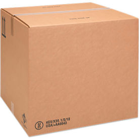 4GV Fiberboard Corrugated Boxes, 21"L x 21"W x 20"H, Kraft, Pack of 15