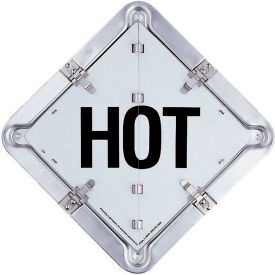 Hot Flip Placard System, 13-1/2"W x 13-1/2"H, Aluminum