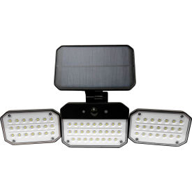 Beacon Solar Flood Light, 600 Lumens, Black