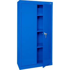 Value Line Light Duty Storage Cabinet, 24 Gauge, 30"W x 18"D x 66"H, Blue