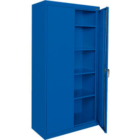 Classic Medium Duty Storage Cabinet, 24 Gauge, 36"W x 24"D x 72"H, Blue